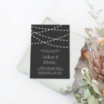 Fairy Lights Engagement Party Invitation