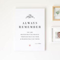 "Always Remember" Wall Art Print