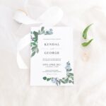 Dreamy Greenery Wedding Invite