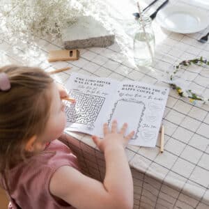 Children's wedding activity book