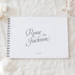 Simple Script Wedding Guest Book