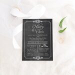 Chalkboard Wedding Invitations