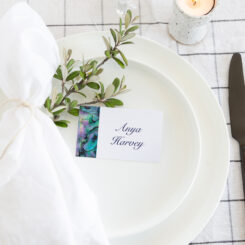 Luxe Paua Place Cards