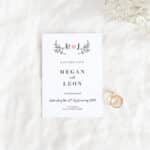 Rustic Wreath Save the Date