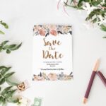 Beautiful Peonies Save the Date