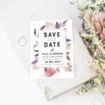 Vintage Peony Save the Date