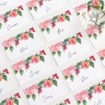 Roses and Florals Place Cards