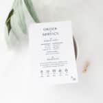Traditional Monogram Order of Services