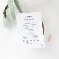 Traditional Monogram Order of Services