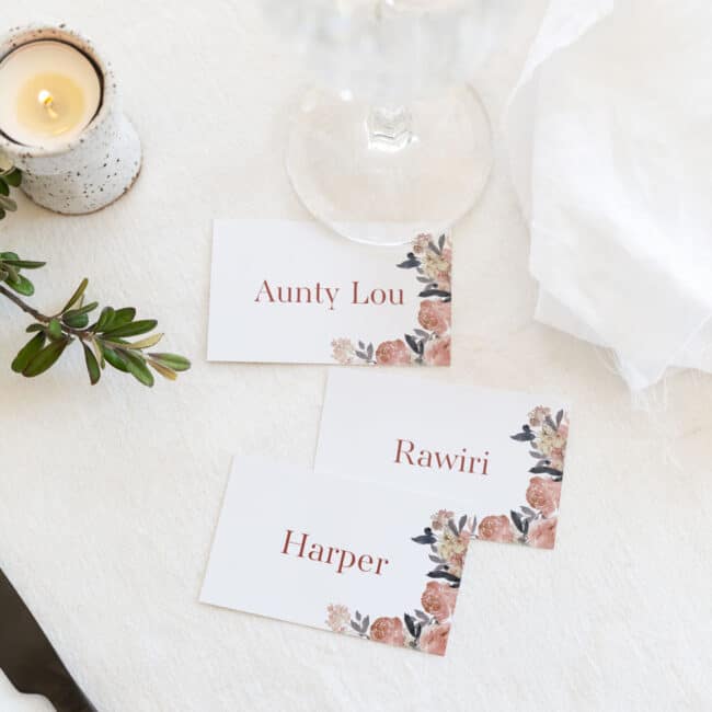 Copper Romance Place Cards - Image 2