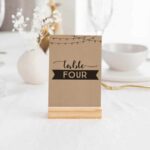 Modern and Bold Table Numbers