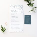 Organic Confetti Wedding Invitations