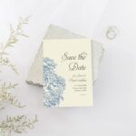 Etched Roses Save the Dates
