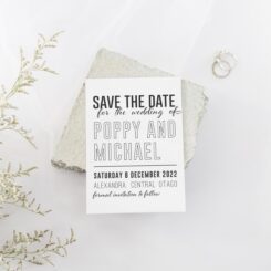 Just My Type Save the Date