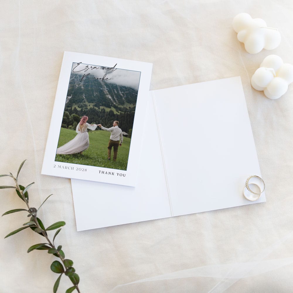 The Classic Wedding Thank You Card - Image 3