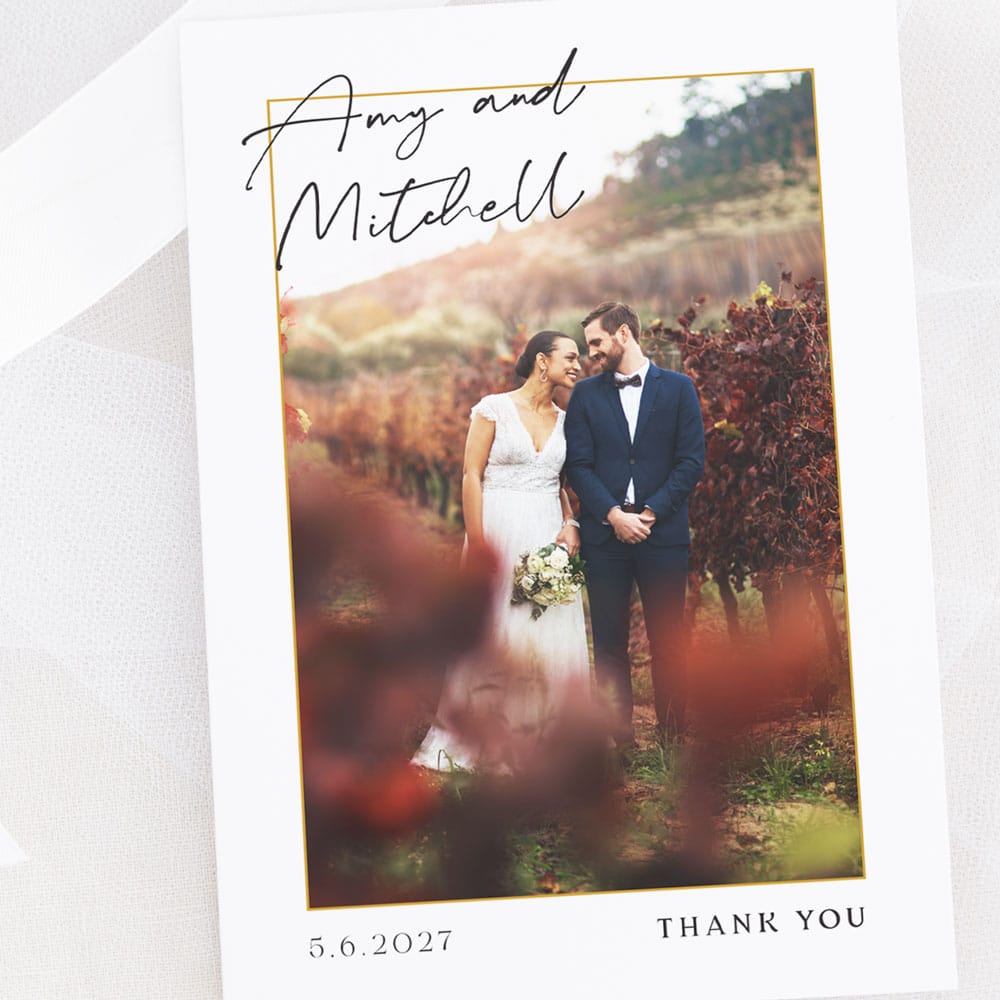 The Classic Wedding Thank You Card - Image 2