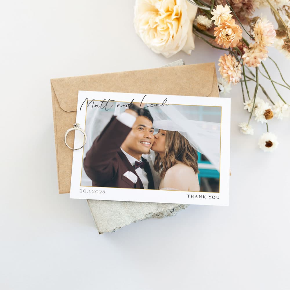 The Classic Wedding Thank You Card - Image 5