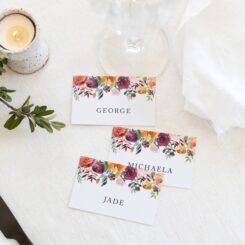 Floral Placenames for Wedding Reception