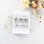 Just My Type Engagement Party Invite