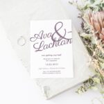 Ampersand Engagement Party Invitation