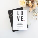 Bold and Modern LOVE Engagement Invitation
