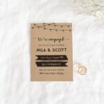 Modern and Bold Engagement Party Invitation