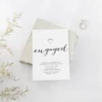 Rustic Luxe Engagement Party Invitation