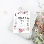 Vintage Peony Thank You Cards