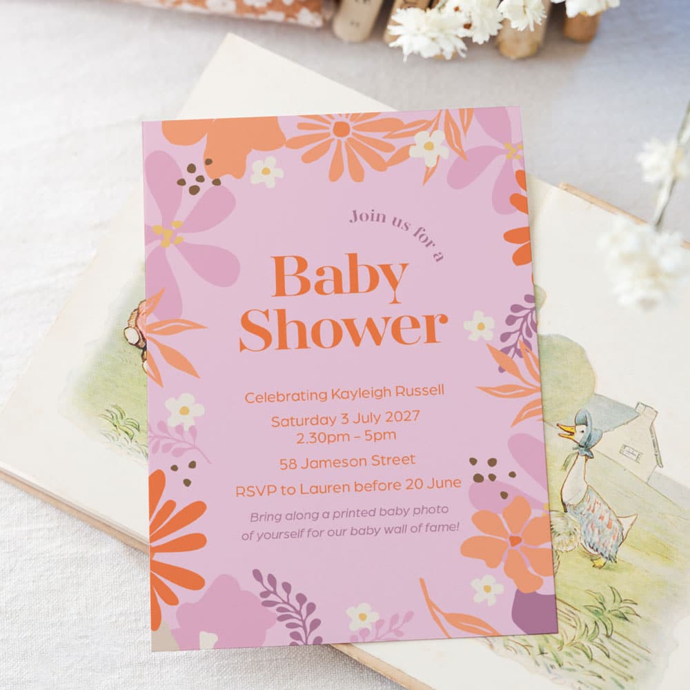 Bright Vibes Party Invites - Image 2