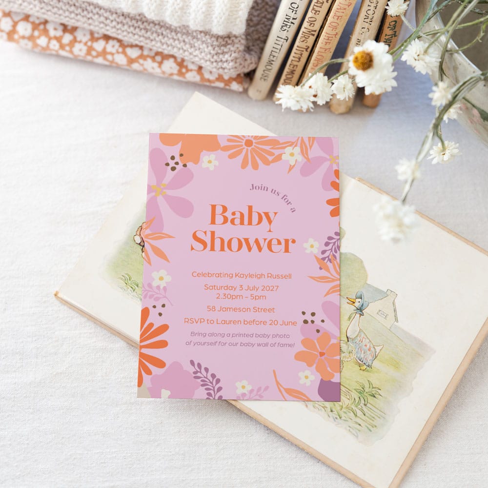 Bright Vibes Party Invites