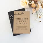 Deer Antlers Engagement Party Invitation