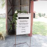 Modern and Bold Festoon Lights - Unplugged Ceremony Sign