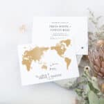 World Map Wedding Invitations