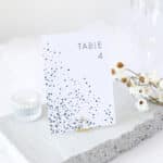 Organic Confetti Table Numbers