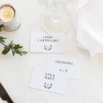 Red Deer Antlers Place Cards