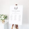 canvas sign on easel