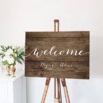 Rustic Luxe Wedding Welcome Sign