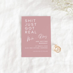 Simple Blush Save the Date