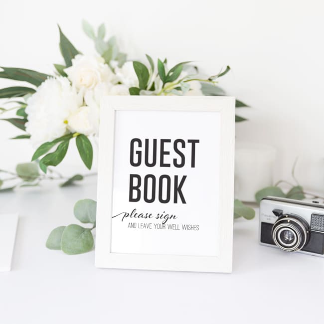 guestbook sign in frame