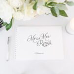 Simple Script Wedding Guest Books