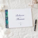Luxurious Paua Wedding Guestbook