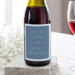 With Love and Best Wishes Wine Label