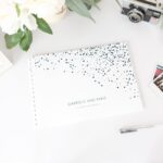 Organic Confetti Wedding Guestbook