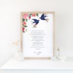 Rose and Bird Vow Print