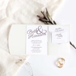 Ampersand Pocketfold Wedding Invitation