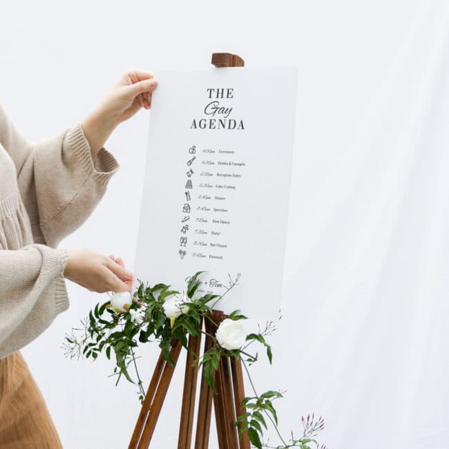 Order of Events Signage - Image 3