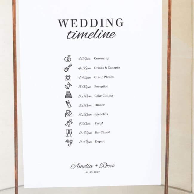 Order of Events Signage - Image 2