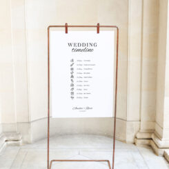Order of Events Signage