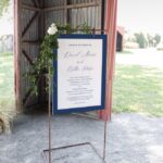 Courtly Wedding Order of Service Sign