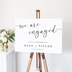 Engagement Party Welcome Sign
